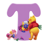 Diamond Paintings Art Letter T Winnie The Pooh