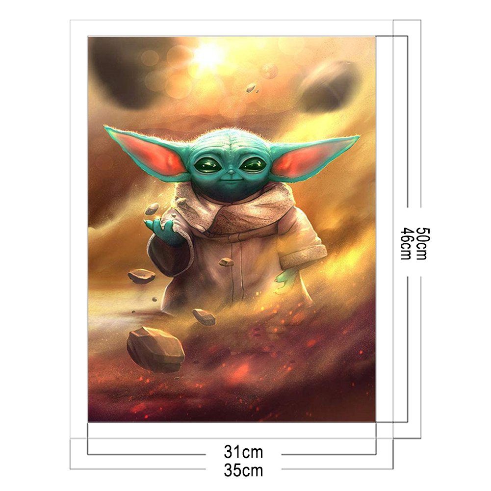 11ct Stamped Cross Stitch - Yoda (35*50cm)