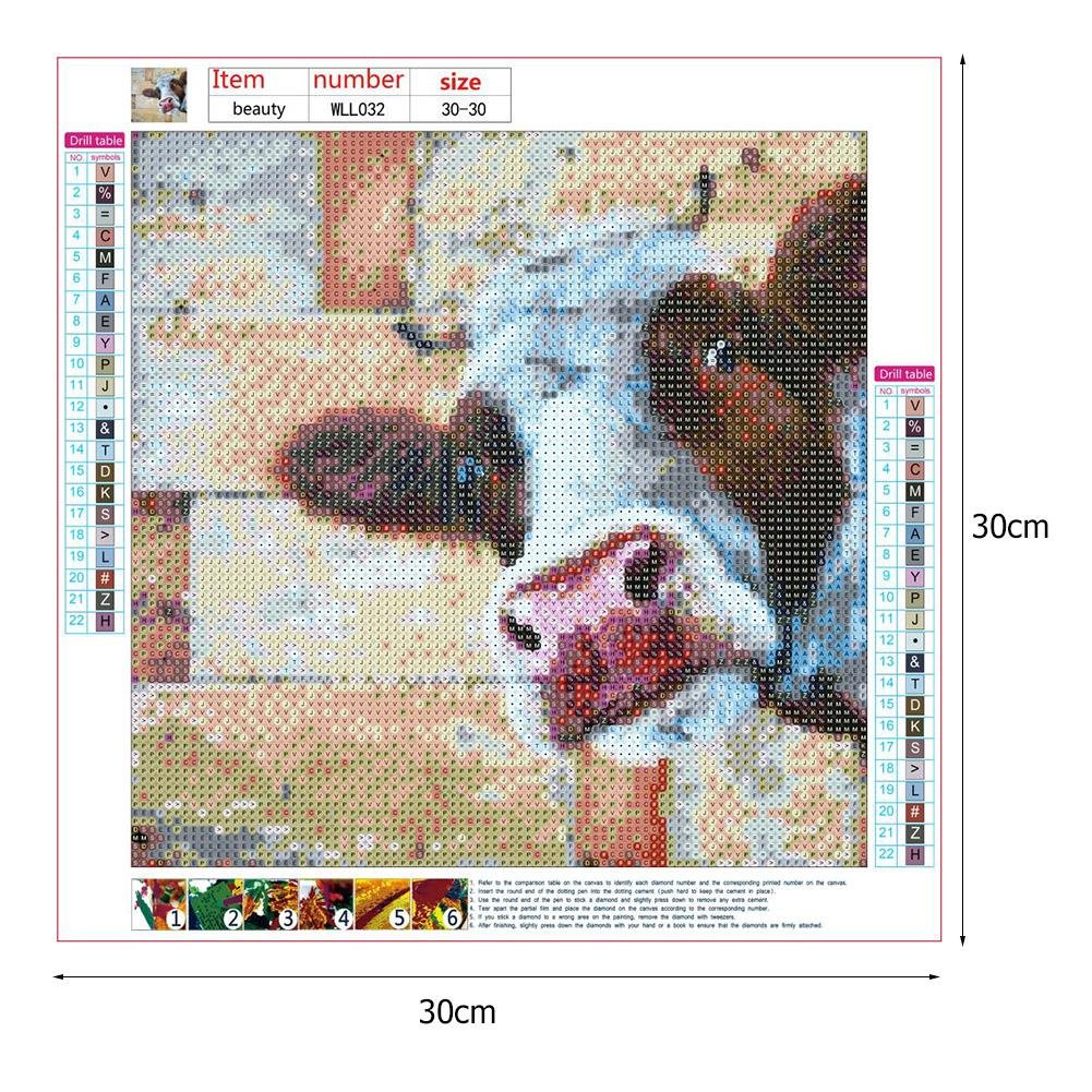 Diamond Painting - Full Round - Cow B