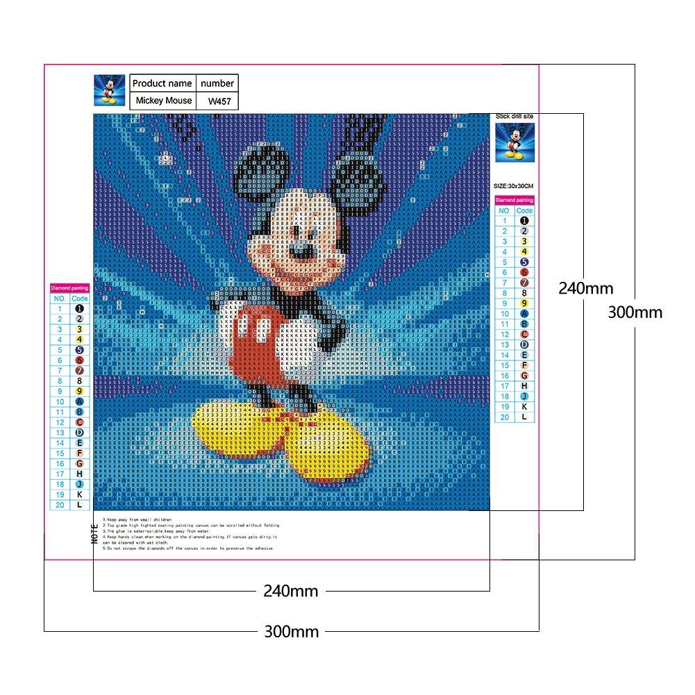 Diamond Painting - Full Round - Mickey Mouse B