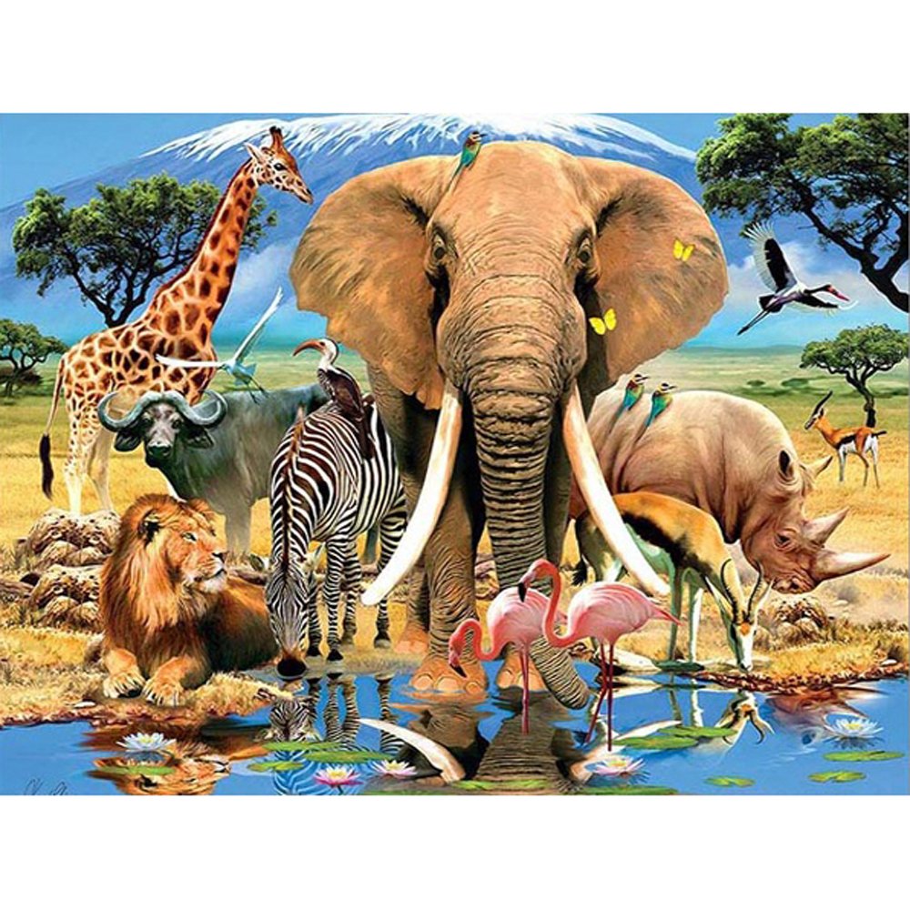 Diamond Paintings Art Full Drill Animal Party