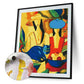 Oil Painting By Number Picture Acrylic Canvas Colorful Woman Wall Decor