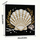 DIY Pearl Painting With Frame - Handmade Self-Adhesive Pearls - Shell (25*25cm) B