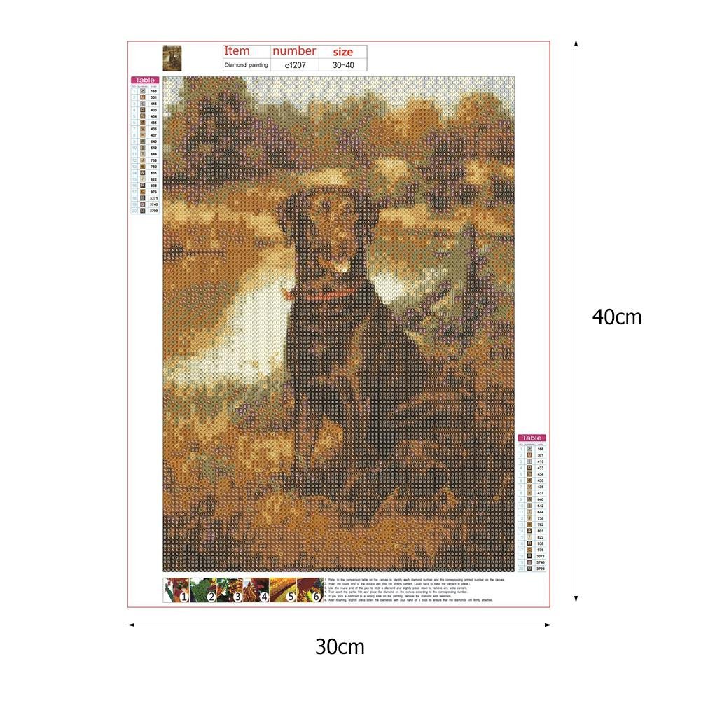 Diamond Painting - Full Round - Dog 25