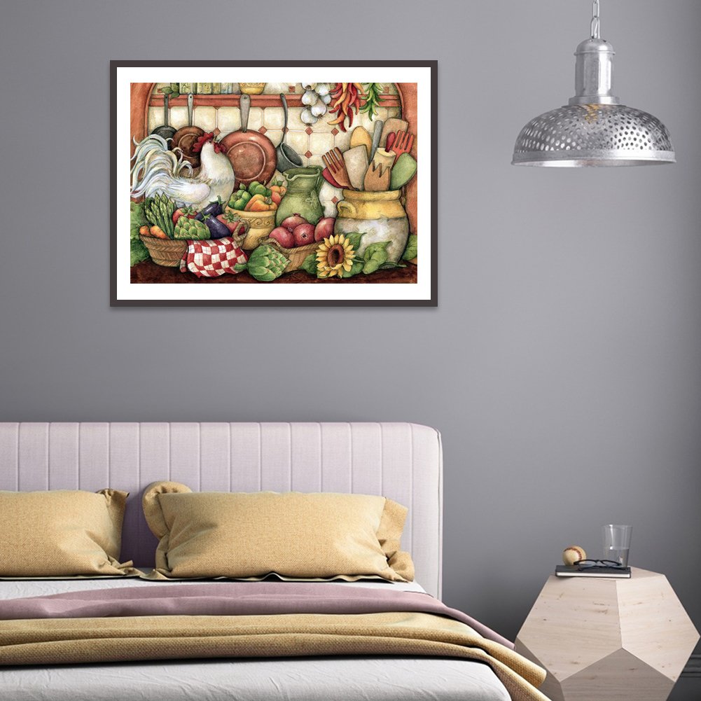 Diamond Painting - Full Round - Crowded Kitchen