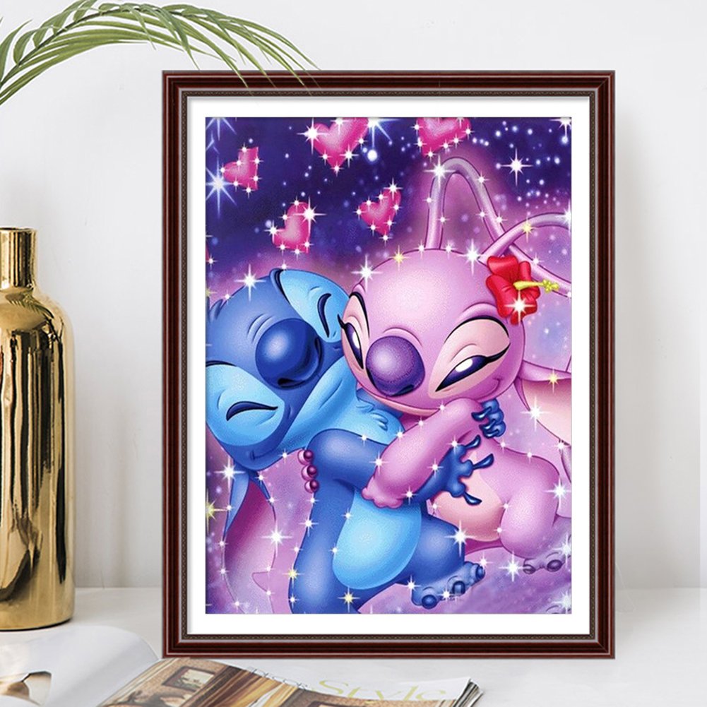 11ct Stamped Cross Stitch Lilo and Stitch Home Decor Ornaments