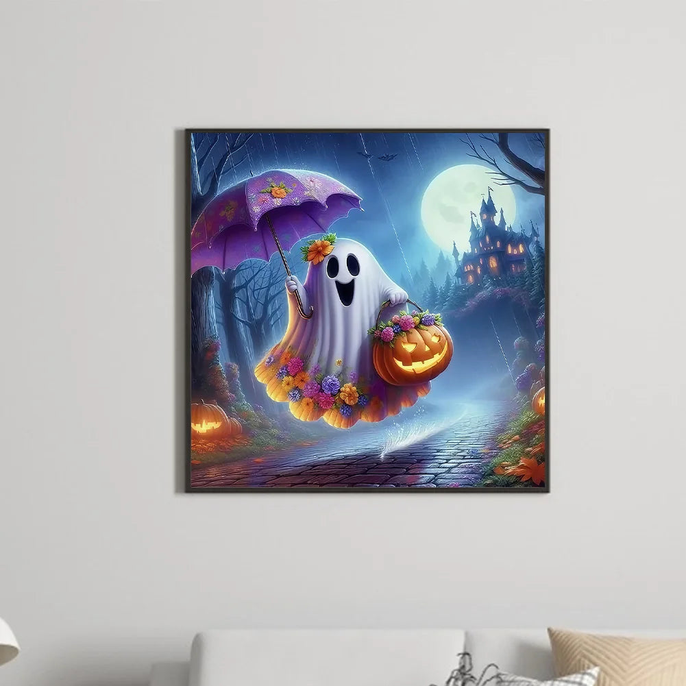 Diamond Painting - Full Round / Square - Halloween Happy Ghost