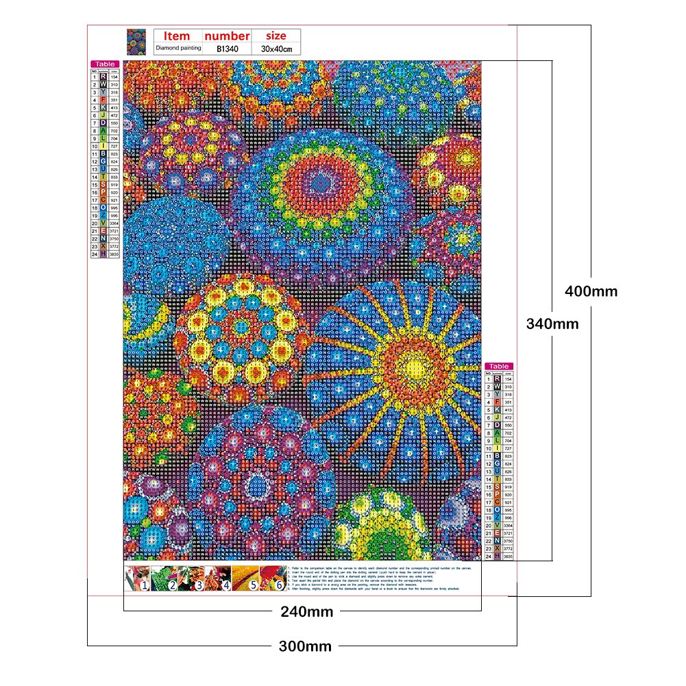Diamond Painting - Full Round - Stone Mandala