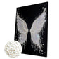 DIY Pearl Painting With Frame - Handmade Self-Adhesive Pearls - Wing (30*40cm)