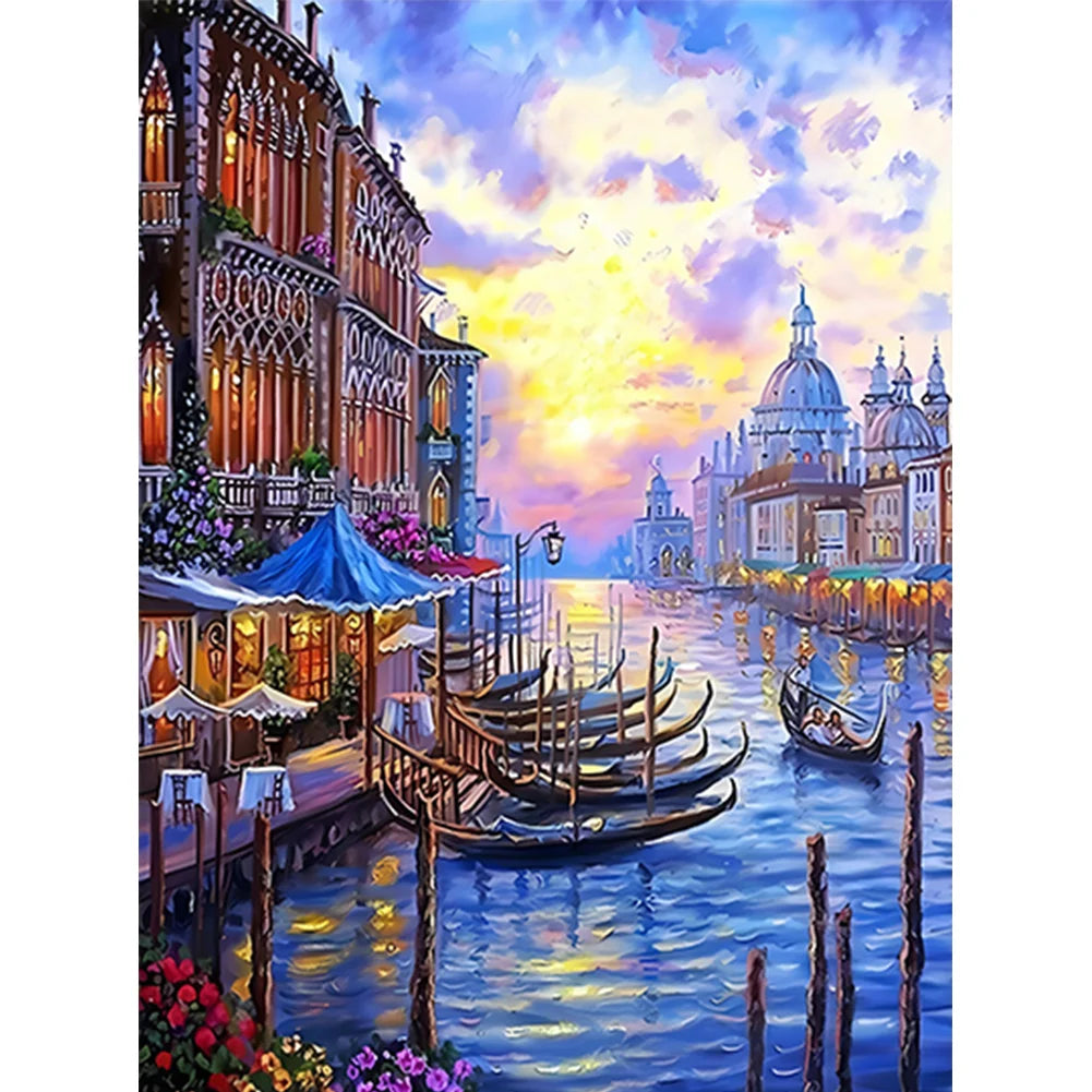 Diamond Painting - Full Round / Square - River and House B
