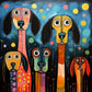 Abstract Dogs Diamond Painting Kit