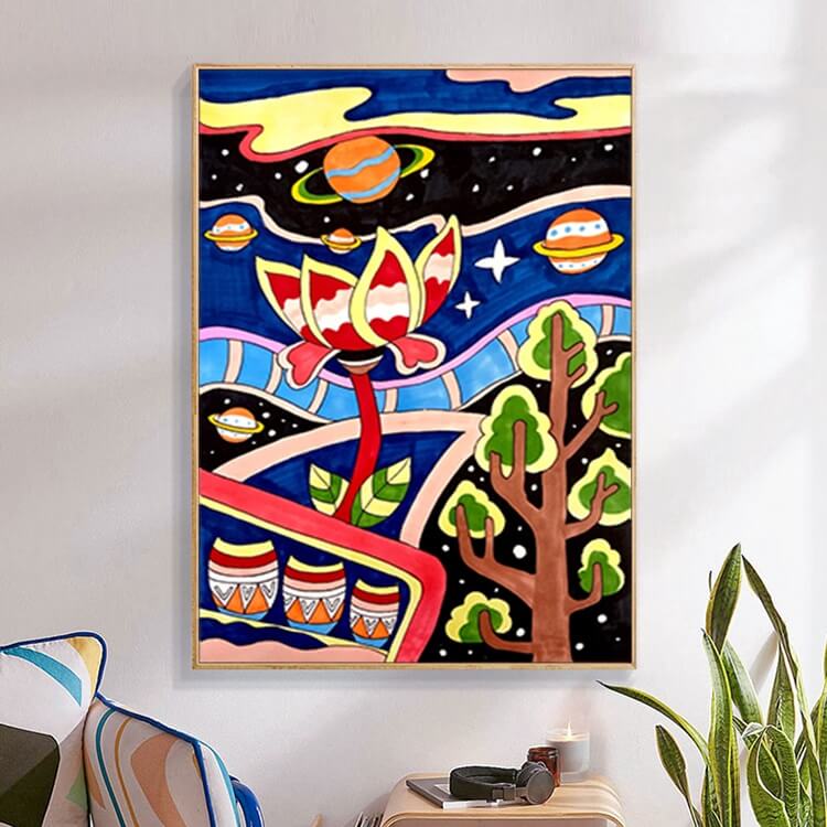 Abstract Forest DIY Diamond Painting Kit