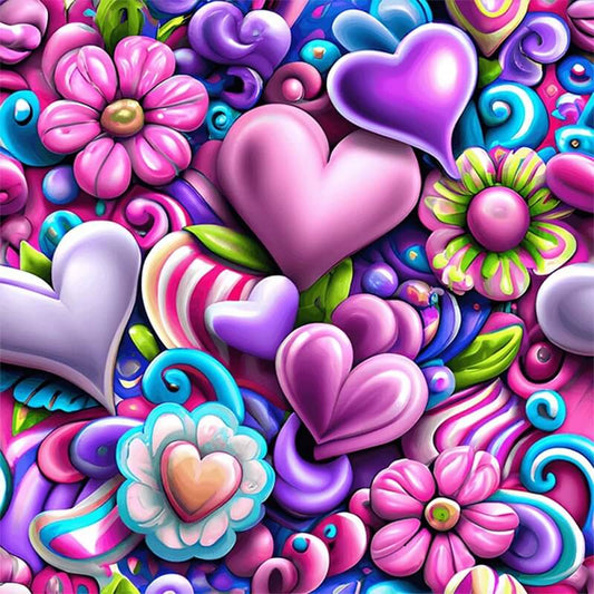 5D DIY Diamond Painting - Full Round / Square - Abstract Love