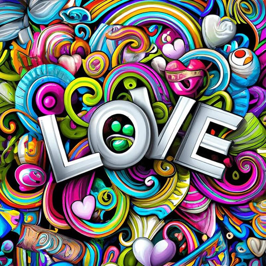 Abstract Love Diamond Painting
