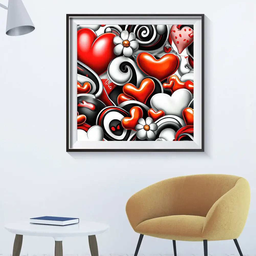 DIY Abstract Love Diamond Painting