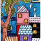 abstract house art diamond painting