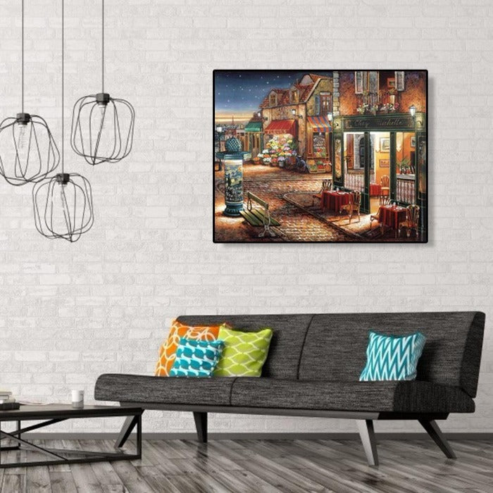 European Street Oil Painting By Number 3 X Painting Pens 2 X Hooks