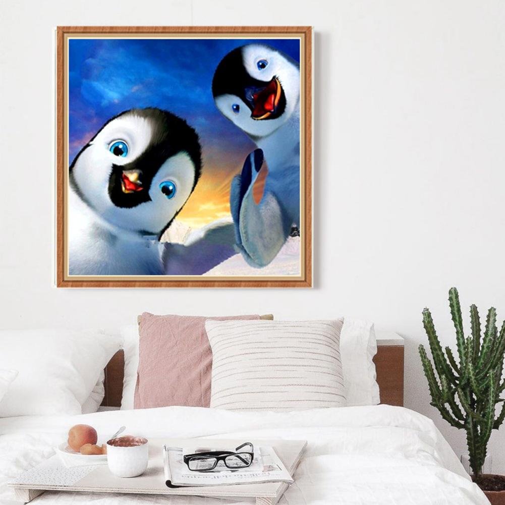 Diamond Painting - Full Round - Penguin B