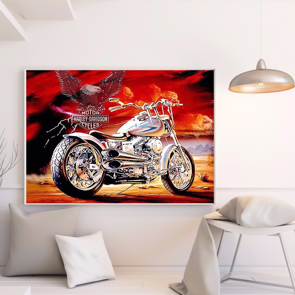 Diamond Painting - Full Round - Motorcycle B