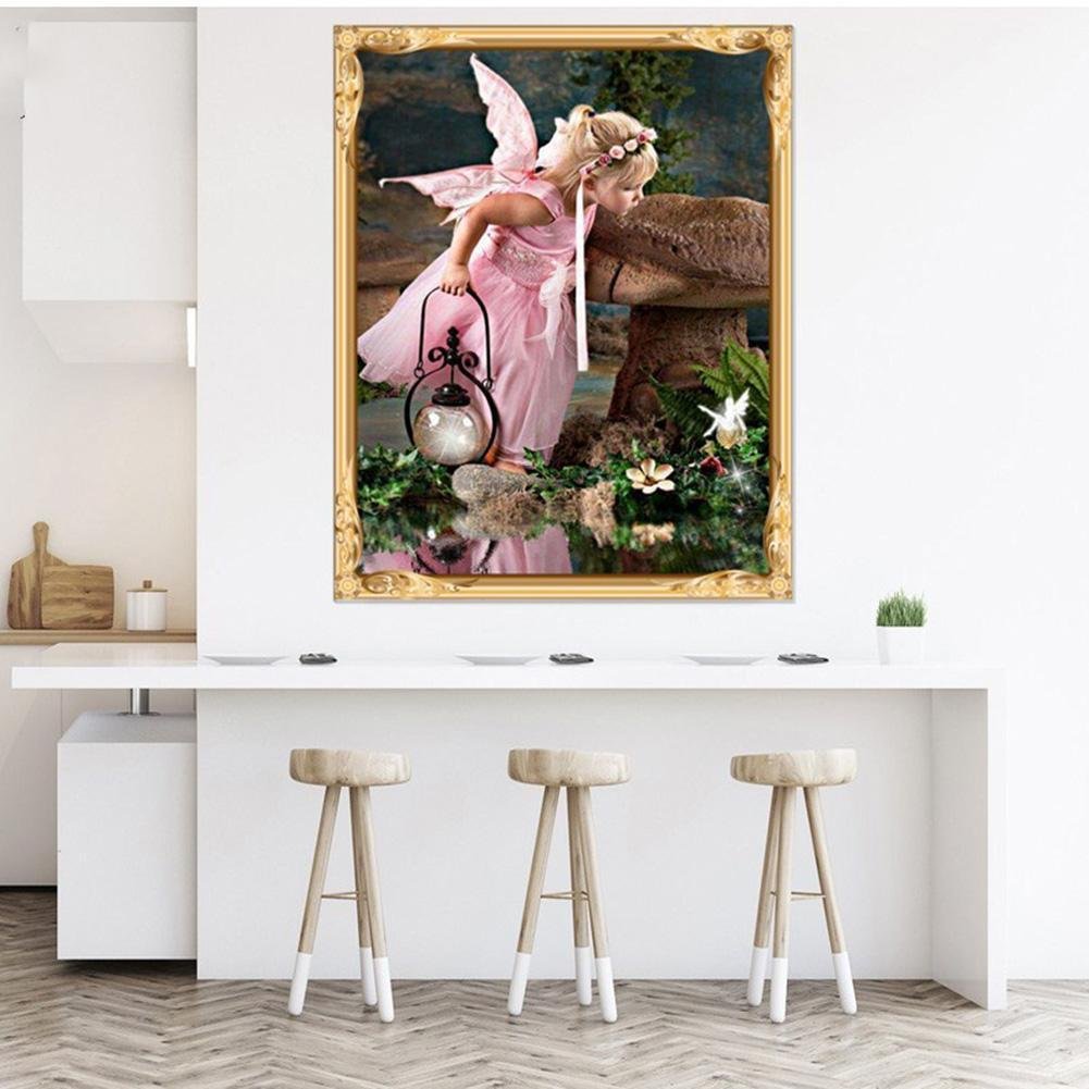 Diamond Painting - Full Round - Little Pink Angle