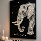 DIY Pearl Painting With Frame - Handmade Self-Adhesive Pearls - Elephant (30*40cm)