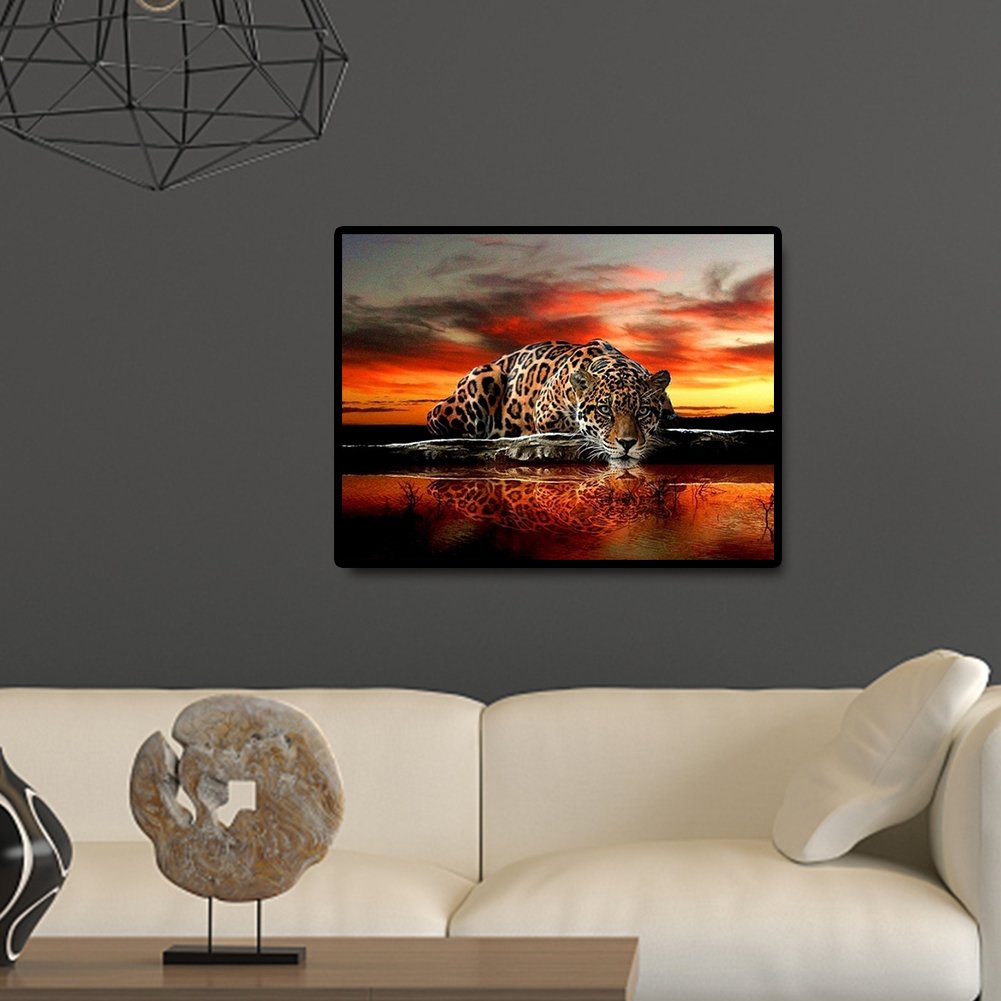 Diamond Painting  - Full Round  -  Tiger A