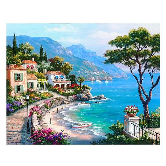 5D Diy Diamond Beads Art Full Square Resin Love Sea