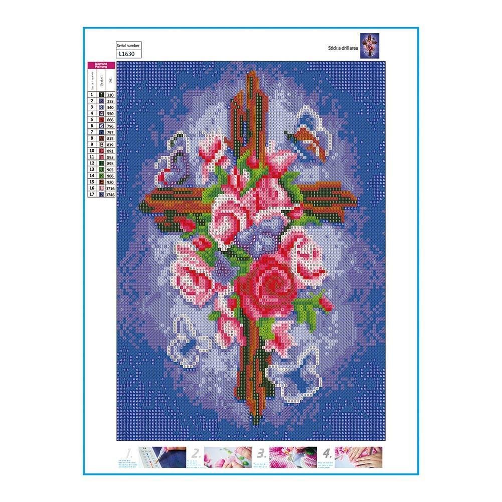 Diamond Painting - Full Round - Cross 2