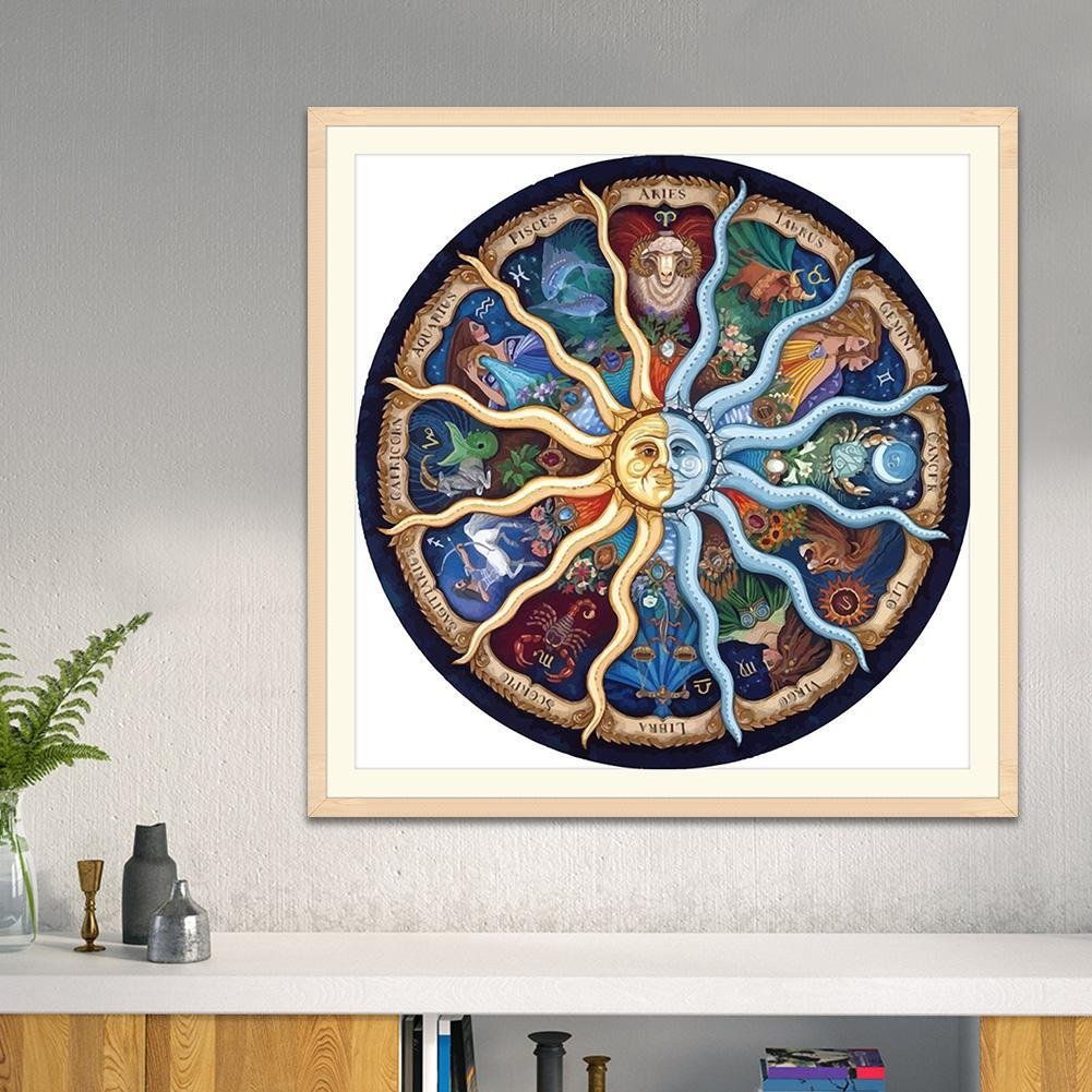 Diamond Painting - Full Round - Round Jigsaw Puzzle