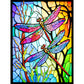 Diamond Painting - Full Round - Stained Glass Dragonfly