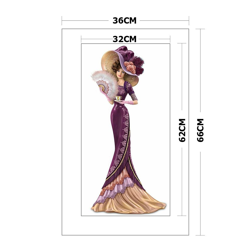 14ct Stamped Cross Stitch - Noblewoman(36*66cm) B