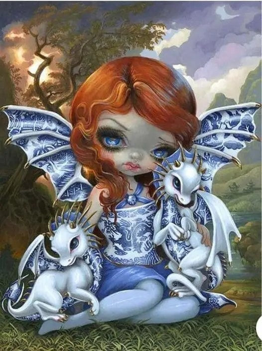Doll Full Round Square Diamond Painting Kits