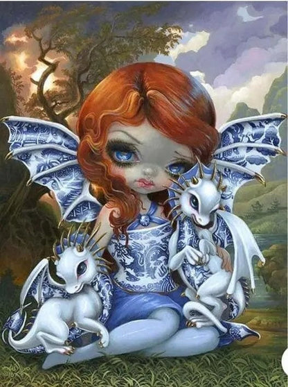 Doll Full Round Square Diamond Painting Kits