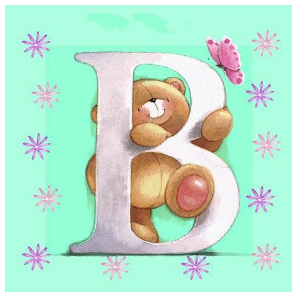 Diamond Painting - Full Round - Letter Bear