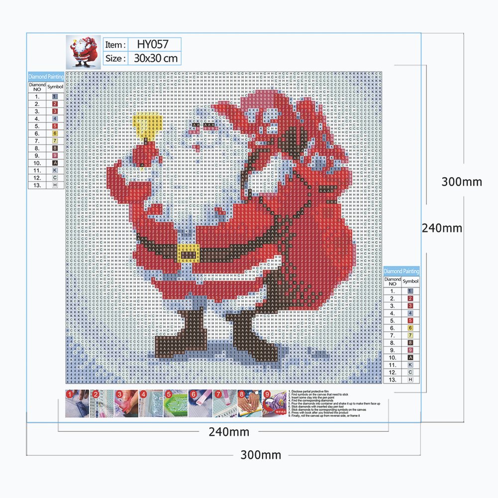 Diamond Painting - Full Round - Santa Claus A