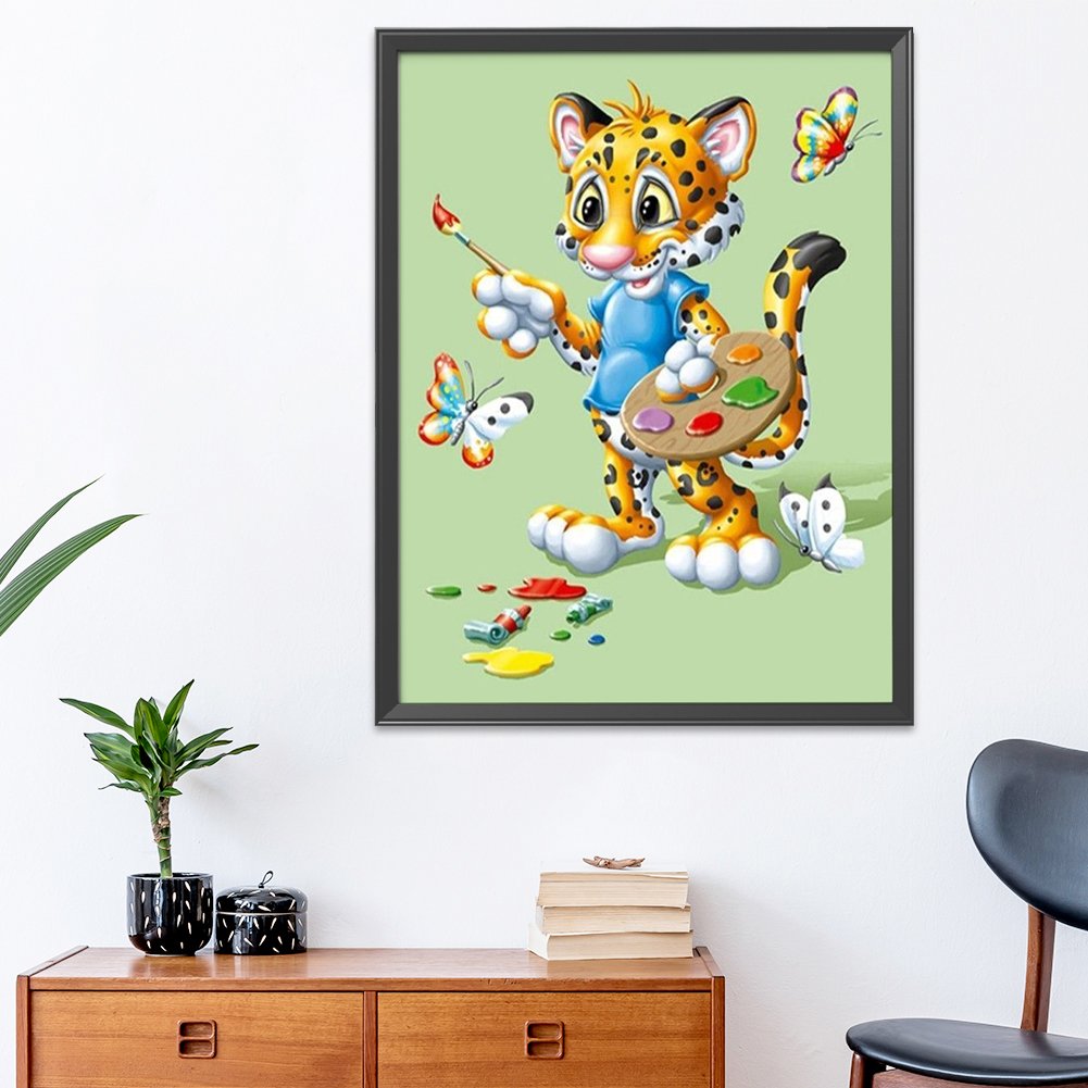 11CT Stamped Cross Stitch Cartoon Animals (48*58cm)
