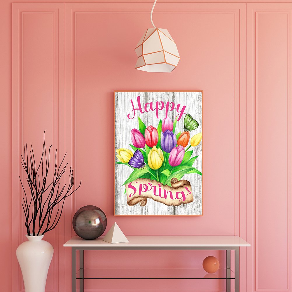 Diamond Painting - Full Round - Vibrant Flower