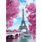 5D Diy Diamond Painting Kit Full Round Beads Eiffel Tower