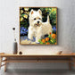 Diamond Painting - Full Round - White Dog A