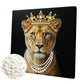 DIY Pearl Painting With Frame - Handmade Self-Adhesive Pearls - Leopard (25*25cm)
