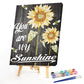 Paint By Number - Oil Painting - Sunflower Saying (40*50cm) B