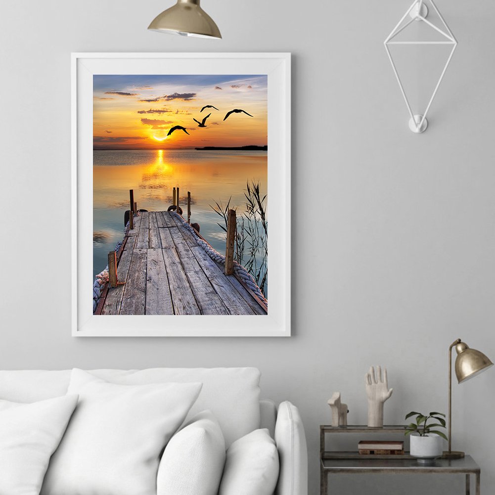 Diamond Painting - Full Round - Coast Sunset