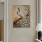 DIY Pearl Painting With Frame - Handmade Self-Adhesive Pearls - Peacock (30*40cm)