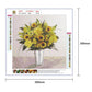 Diamond Painting - Full Round - Yellow Flower Vase