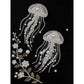 DIY Pearl Painting With Frame - Handmade Self-Adhesive Pearls - Jellyfish (30*40cm) D