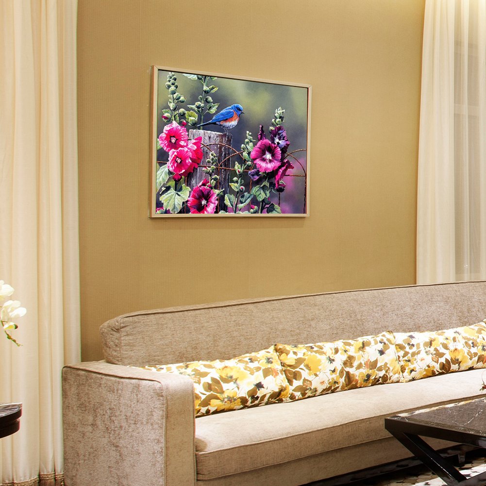 Diamond Painting - Full Round - Flower Bird G
