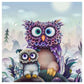 5D Diy Diamond Painting Kit Full Round Beads Cartoon Owl