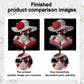 DIY Pearl Painting With Frame - Handmade Self-Adhesive Pearls - Red Woman (30*30cm)