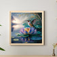 Diamond Painting - Full Round / Square - Hummingbird in Lotus