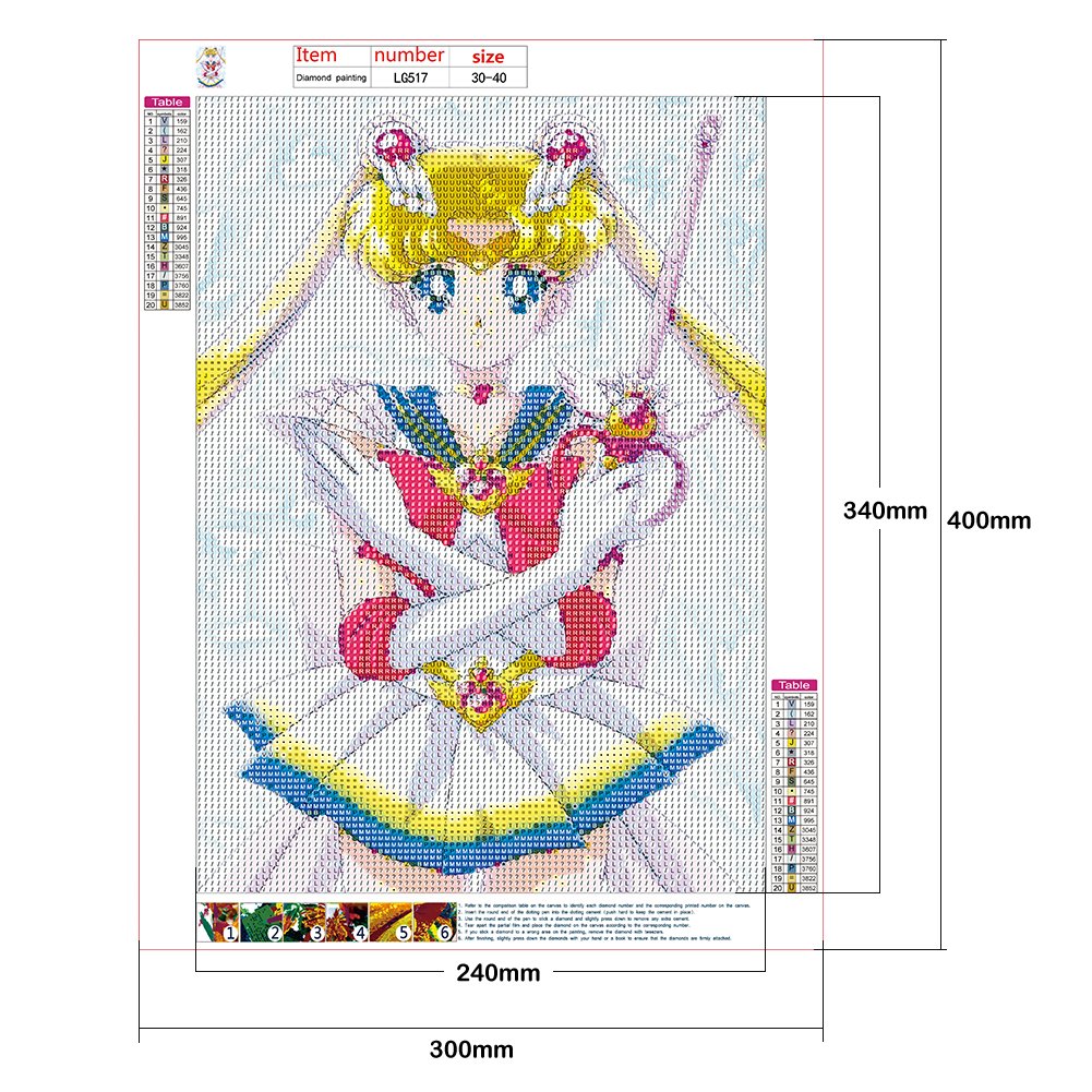 Diamond Painting - Full Round - Sailor Moon